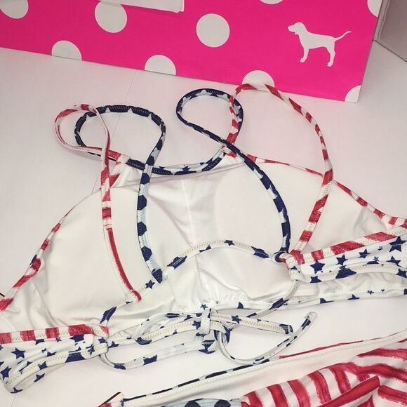 NEW ❤️PINK VICTORIA SECRET BIKINI SET 4th of July - Picture 5 of 6